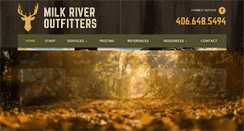 Desktop Screenshot of milkriveroutfitters.com